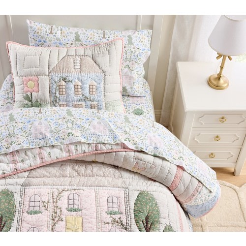 Dollhouse Wholecloth Quilt & Shams | Pottery Barn Kids