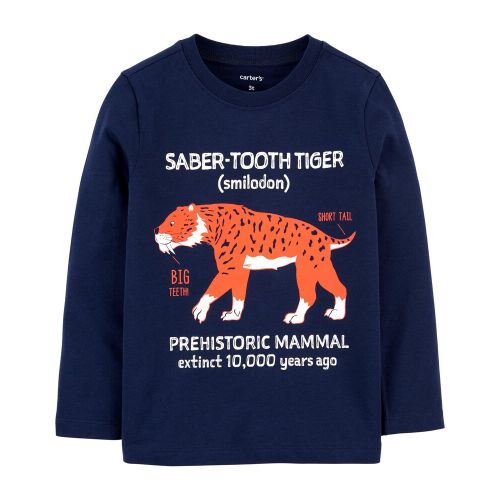 Tiger Jersey Tee - Navy - 12M