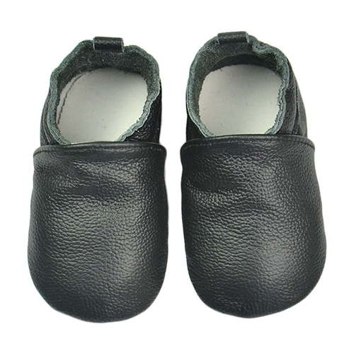 MEZZALL Crawling Shoes Baby First Walking Shoes Girls Boys Slippers Crawling Shoes Baby Shoes Soft Leather With Suede Soles Leather Shoes 0 2 Years Versatile Footwear, Black, 6-12 Months