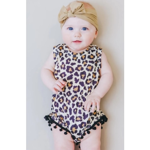 SALE Wild One Pom Pom Romper | Mila & Rose