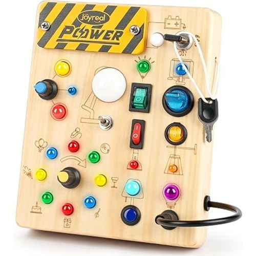 Joyreal Busy Board for Toddlers - Montessori Toys for 1 2 3 Year Old