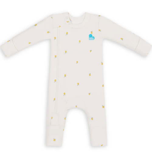 Romper Snug Fit Viscose from Bamboo Cream Lemons – Love to Dream US