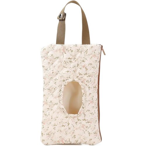 Quilted Baby Diaper and Wipes Pouch Portable Mommy Bag for Stroller Reusable Wipes Pouch with Lanyard for Casual Travel