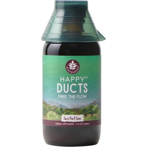 WishGarden Herbs Happy Ducts Drops, Lactation Support for Breastfeeding Moms – Herbal Lactation Supplement for Clogged or Plugged Milk Ducts, Engorgement Support & Breast Comfort – 4 oz
