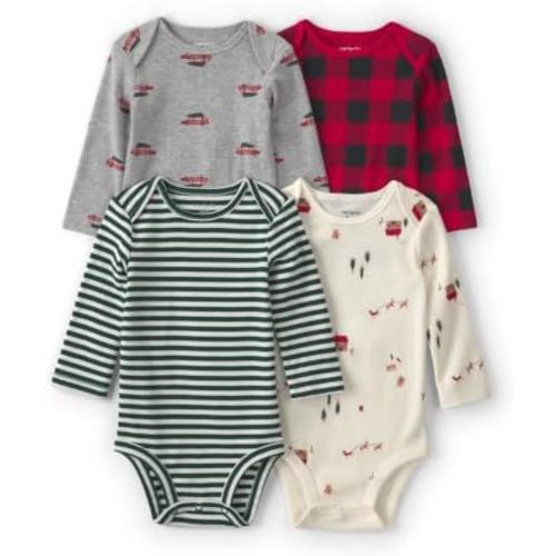 Carter's Baby Boys' 4-pack Long Sleeve Bodysuits