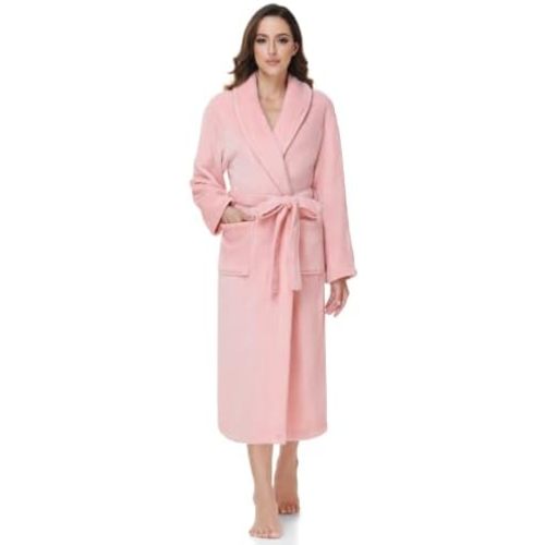 Fluffy Soft Robes for Women, Warm Fleece Womens Robe, Cozy Bathrobe