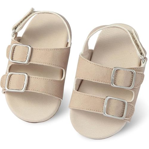 Baby Boys Girls Infant Summer Sandals Open-Toe Outdoor Anti-Slip Rubber Soft Sole Newborn Toddler First Walker Shoes