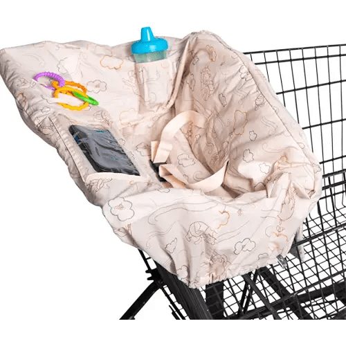 Disney Baby by J.L. Childress Shopping Cart & High Chair Cover for Baby, Kids, & Toddler - Cover for Grocery Carts & Restaurants, for Boys & Girls, Universal Fit - Winnie The Pooh