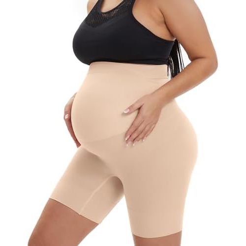 Seamless Maternity Shapewear, Prevent Thigh Chaffing, Pregnancy Belly Support, S-5XL