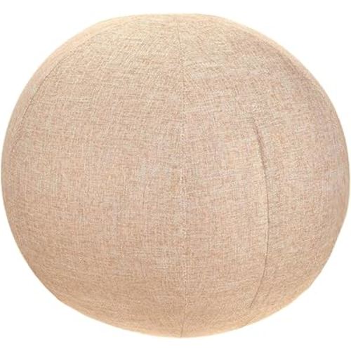 Ball Cover Exercise Ball Cover with Convenient Carry Handles Storage Balance Ball Cover Birthing Sitting Balls Chair Protector, Beige 65cm
