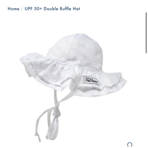 UPF 50+ Double Ruffle Hat