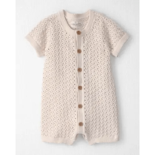 Baby Girl Organic Cotton Sweater Knit Romper - Little Planet | Carter's