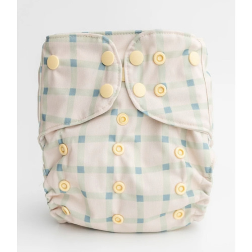 Peaceful Plaid Cloth Diaper