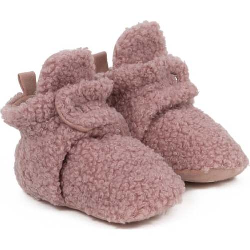 Sherpa Snap Booties, Soft Pink - Robeez | Maisonette