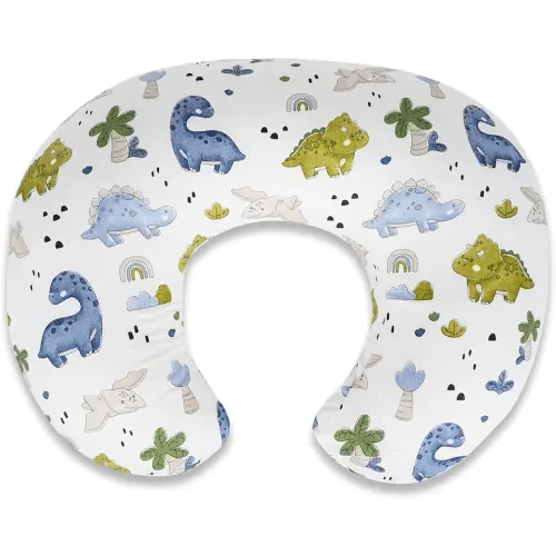 Nursing Pillow Cover – Soft Breathable Cotton, Fits Standard Breastfeeding Pillows, Washable & Hypoallergenic for Newborn Baby Girls & Boys,Cover Only (1 Pcs)