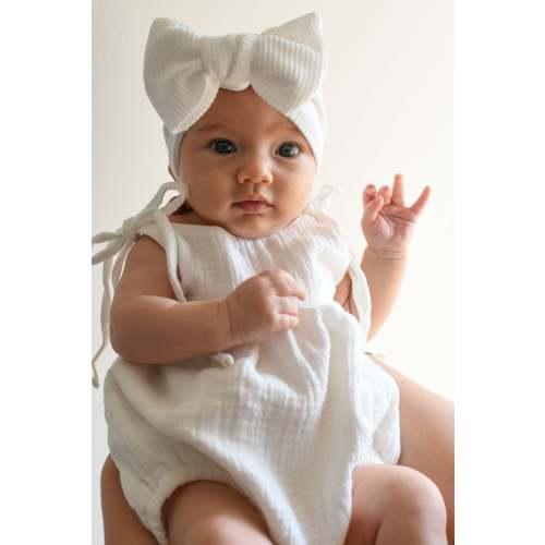 MUSLIN SUMMER ROMPER | WHITE