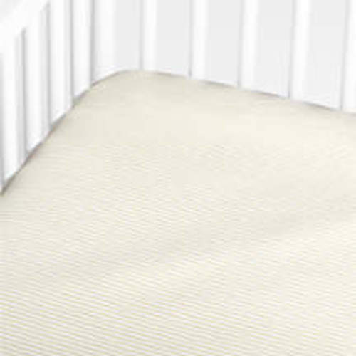 Comfy Tee Whisper Stripe Blue 100% Organic Cotton Jersey Baby Crib Fitted Sheet