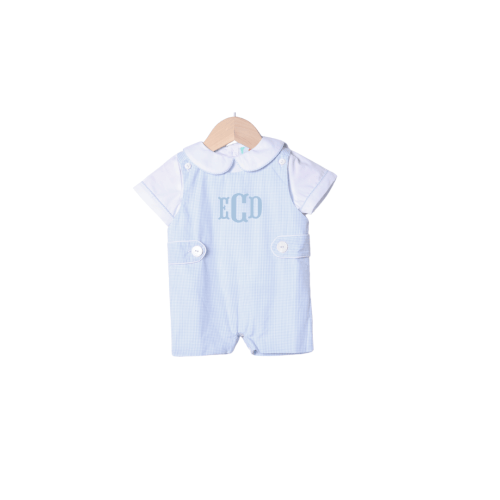 Baby Blue Gingham 2Pc Jon Jon