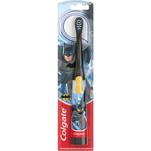 Colgate Kids Battery Powered Toothbrush, Batman, Extra Soft Toothbrush, Ages 3 and Up, 1 Pack