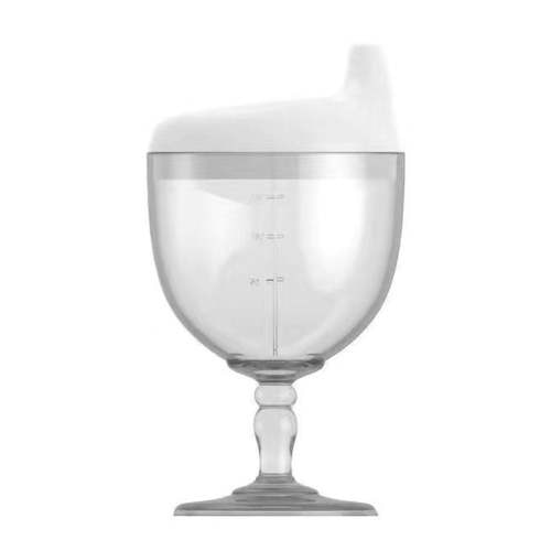Bestonzon Wine Glass Sippy Cup Spill Proof Kids Drinking Cups Plastic Sippy Cup with Lid 150ML