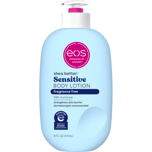 eos Shea Better Sensitive Skin Body Lotion for Dry Skin- Fragrance-Free, 16 fl oz