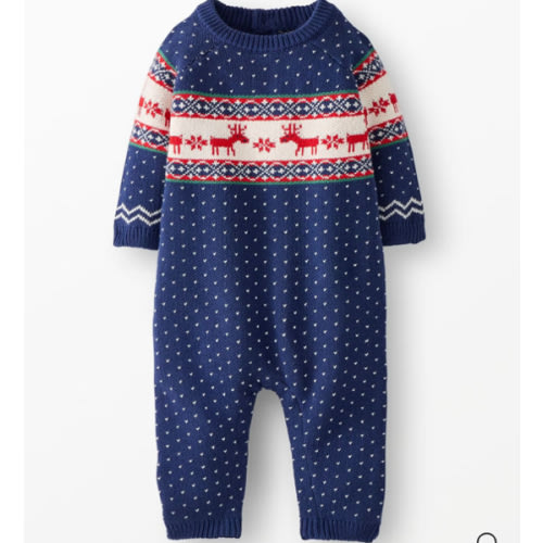 Baby Holiday Sweater Romper | Hanna Andersson