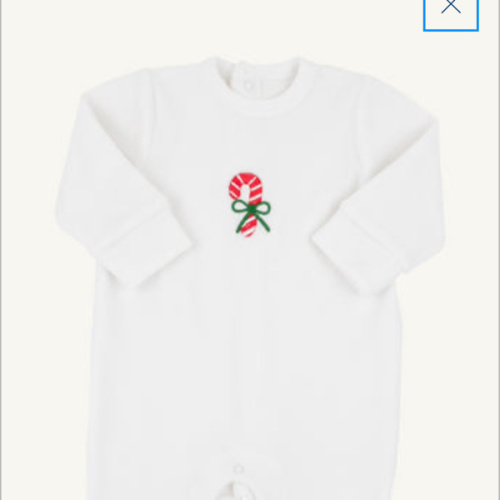 Paxton Playsuit - Palmetto Pearl with Candy Cane