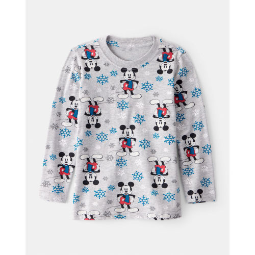 Toddler Boy Christmas Disney© Mickey Mouse Graphic Tee - Grey - Carter's | Carter's