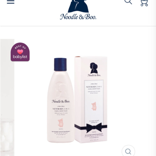 Newborn 2-in-1 Hair & Body Wash – Noodle & Boo