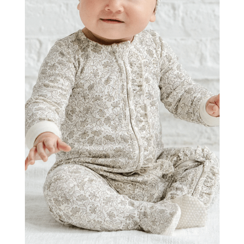 Neve Ruffle Zipper Footie