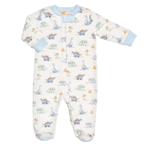 Pastel Dino Zipped Footie