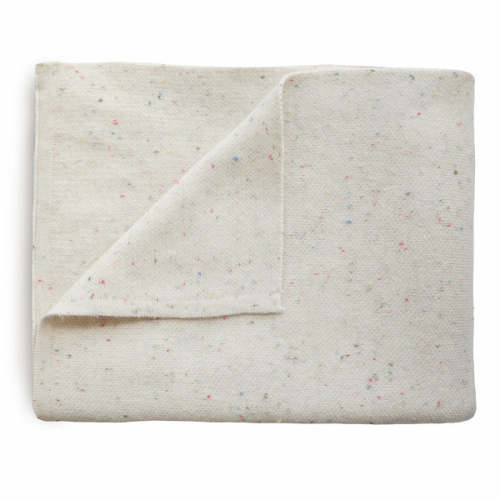 Mushie Knitted Confetti Baby Blanket
