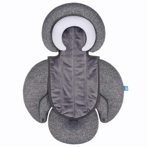 COOLBEBE New 2-in-1 Babybody Supports for Baby Newborn Infants - Extra Soft Stroller Cushion Pads Car Seat Insert, Perfect for Carseats, Strollers, Swings, Grey