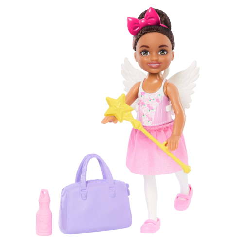 Barbie Chelsea Ballerina Doll Accessories Set, Career-Themed Brunette Small Doll