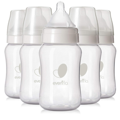 Evenflo Feeding Premium Proflo Venting Balance Plus Wide Neck Baby, Newborn and Infant Bottles - Helps Reduce Colic - 9 Ounce (Pack of 6)