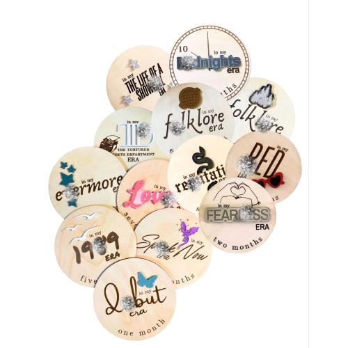 Eras Themed Baby Monthly Milestone Markers