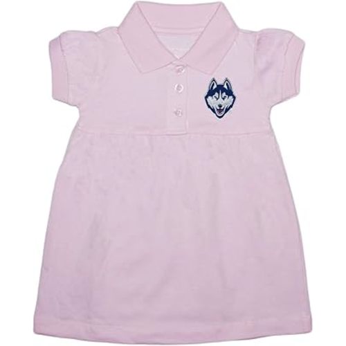 Creative Knitwear University of Connecticut Huskies Polo Dress/Bloomer Pink