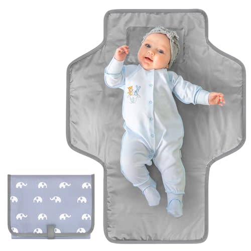 Accmor Portable Diaper Changing Pad, Waterproof Baby Changing Mat, Foldable Travel Diaper Changing Pads for Baby, Baby Essentials Shower Registry Gifts