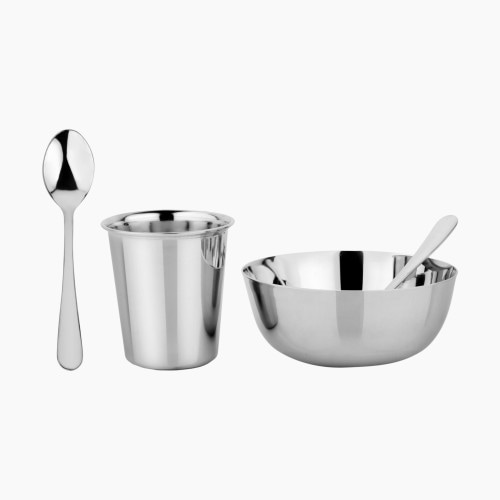 Ahimsa Stainless Steel Starting Solids Dish Set - Classic