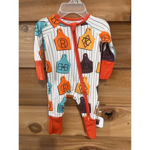 Boots & Bows Striped Cow Tag Infant Sleeper – Irvine Tack & Western Wear