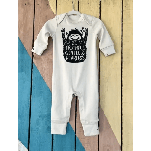 Yeti Organic Lost Sleeve Romper — Hippie Baby Co