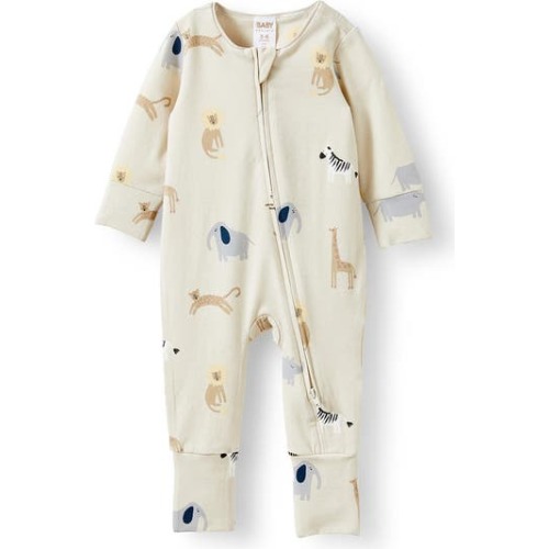 The Billie Long Sleeve Zip Romper, 3-6M