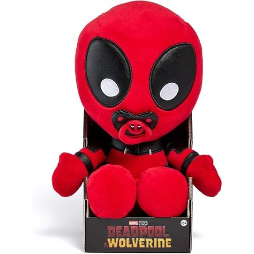 Baby Pool Plush Figure (26 cm) - Detailed Superhero Baby from The Movie Deadpool & Wolverine, Toy for Fans and Collectors Aged 15 and up