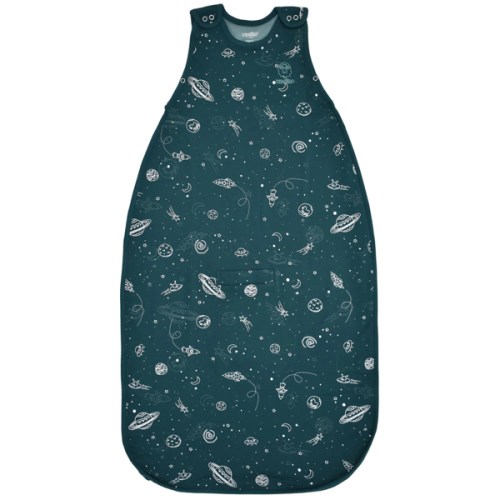 4 Season® Ultimate Baby Sleep Bag, Merino Wool & Organic Cotton, Space - GLOW IN THE DARK