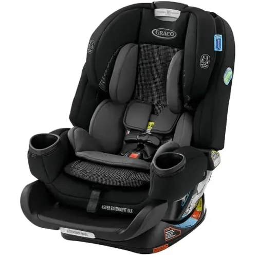 Graco 4Ever Extend2Fit DLX 4-in-1 Convertible Car Seat – Infant to Toddler, Rear & Forward Facing, Booster, Adjustable Recline, Car Seat, Miner