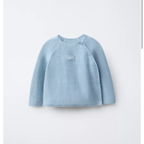 KNIT FISH APPLIQUÉ JUMPER - Light turquoise | ZARA United States