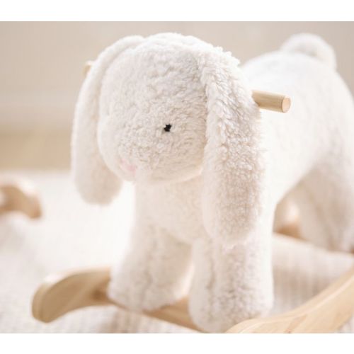 Sherpa Bunny Plush Nursery Rocker