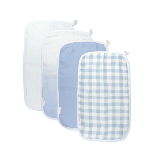 4-Pack Organic Cotton Multi-layer Woven Burp Cloths | Honest Baby Clothing