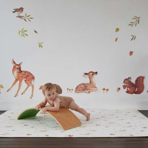Woodland Wonder Large Soft Reversible Activity Play Mat – Bubzi Co