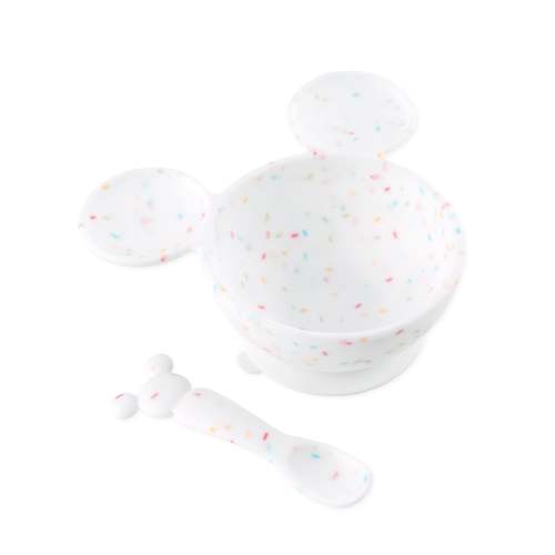 Silicone First Feeding Set: Mickey Mouse Vanilla Sprinkle